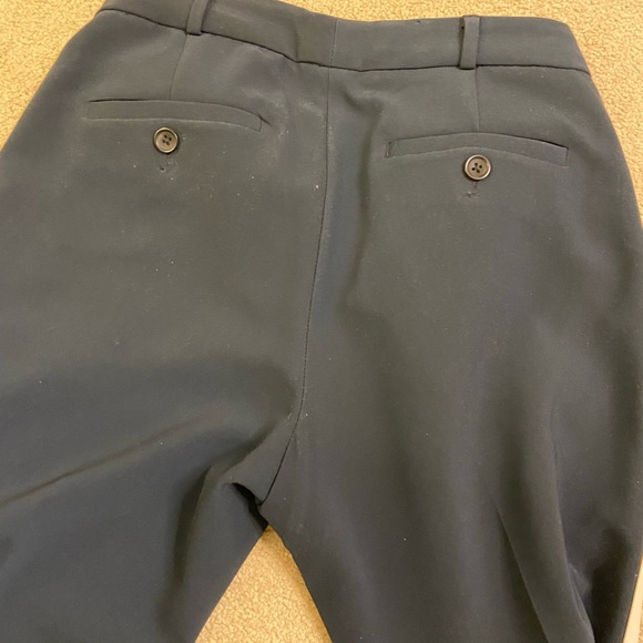 Banana Republic dark blue trousers with cream stripe down the legs - Picture 4 of 4